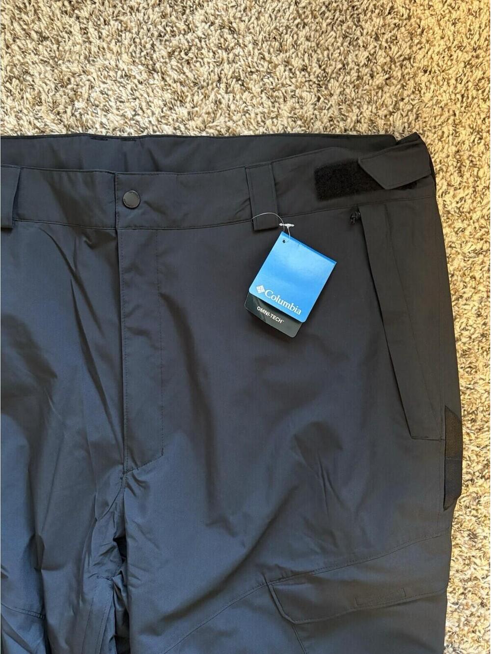 COLUMBIA Men's Powder Stash Winter Snow Pants Omni-Tech 3X Skiing Snowboarding - Picture 6 of 12